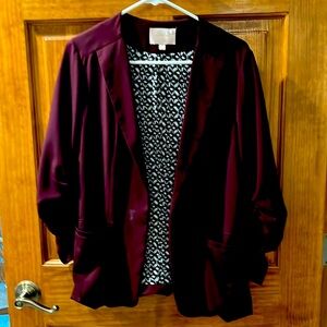 Skies are Blue burgundy blazer